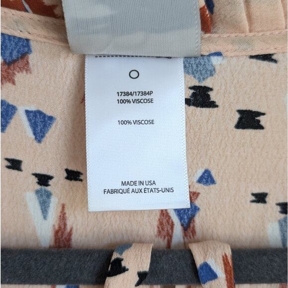 Anthropologie Dolan Left Coast Printed A-line Midi Roll Tab Sleeve Dress, size S - Picture 8 of 10